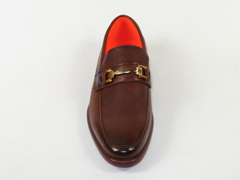 Men's TAYNO Shoes The Caprio L TAYNO leather Bit Loafer Coffee perforated