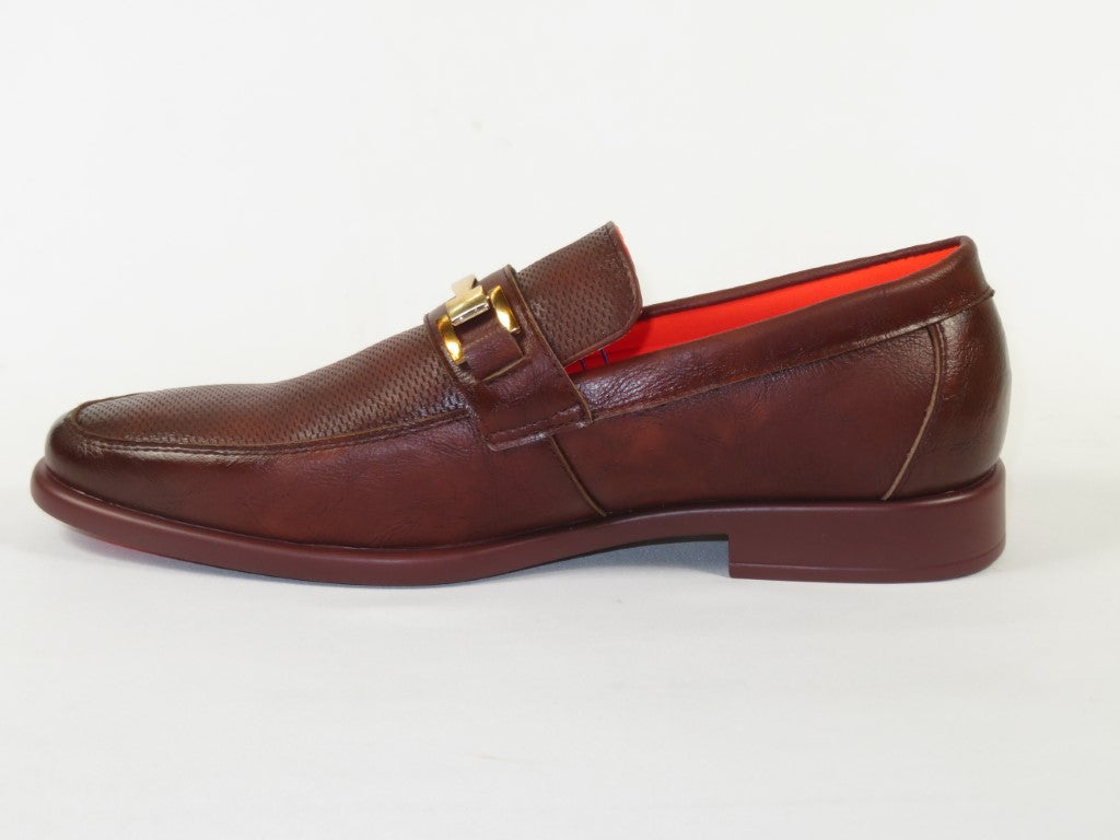 Men's TAYNO Shoes The Caprio L TAYNO leather Bit Loafer Coffee perforated