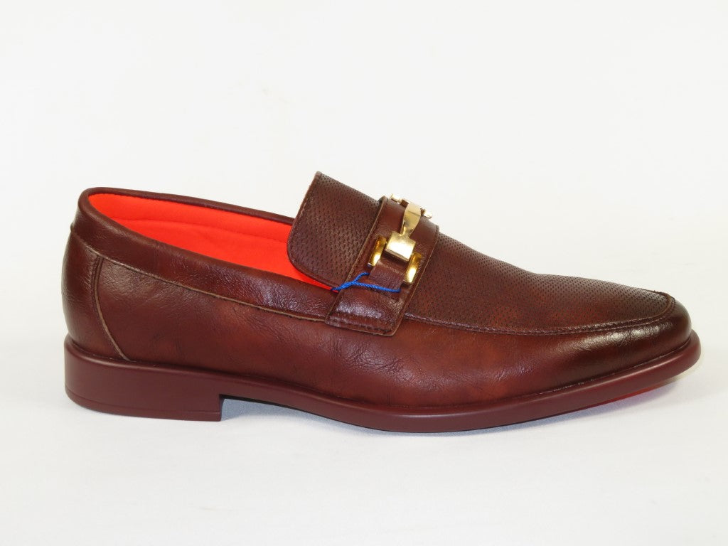 Men's TAYNO Shoes The Caprio L TAYNO leather Bit Loafer Coffee perforated