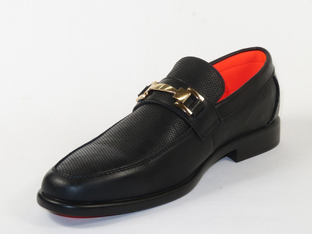 Men's TAYNO Shoes The Caprio L TAYNO leather Bit Loafer Black perforated