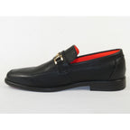 Men's TAYNO Shoes The Caprio L TAYNO leather Bit Loafer Black perforated