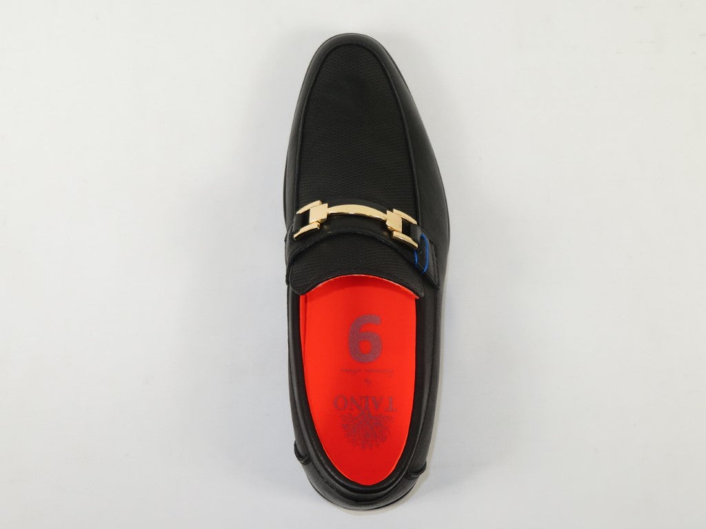 Men's TAYNO Shoes The Caprio L TAYNO leather Bit Loafer Black perforated