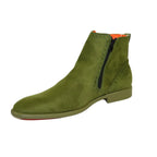 Men TAYNO Chelsea Chukka Micro Suede Comfortable Boot Coupe Lime Green