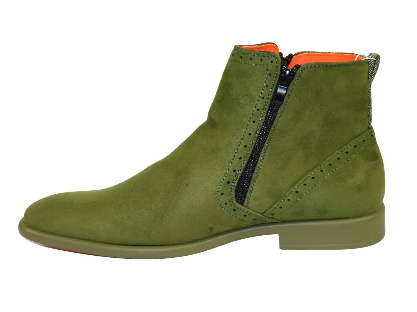 Men TAYNO Chelsea Chukka Micro Suede Comfortable Boot Coupe Lime Green