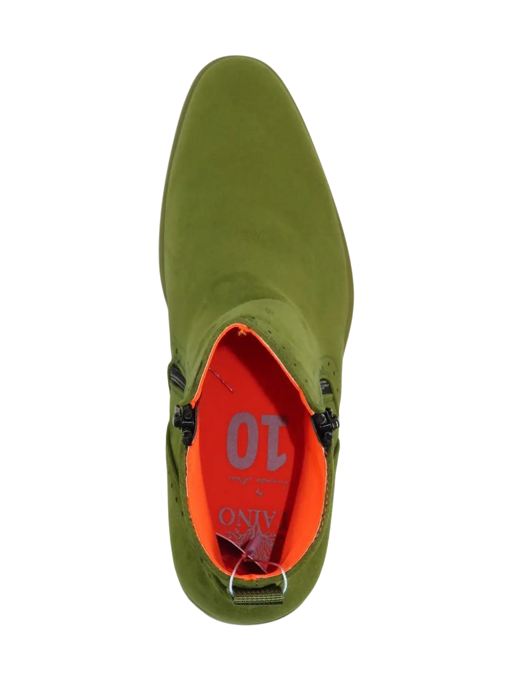 Men TAYNO Chelsea Chukka Micro Suede Comfortable Boot Coupe Lime Green