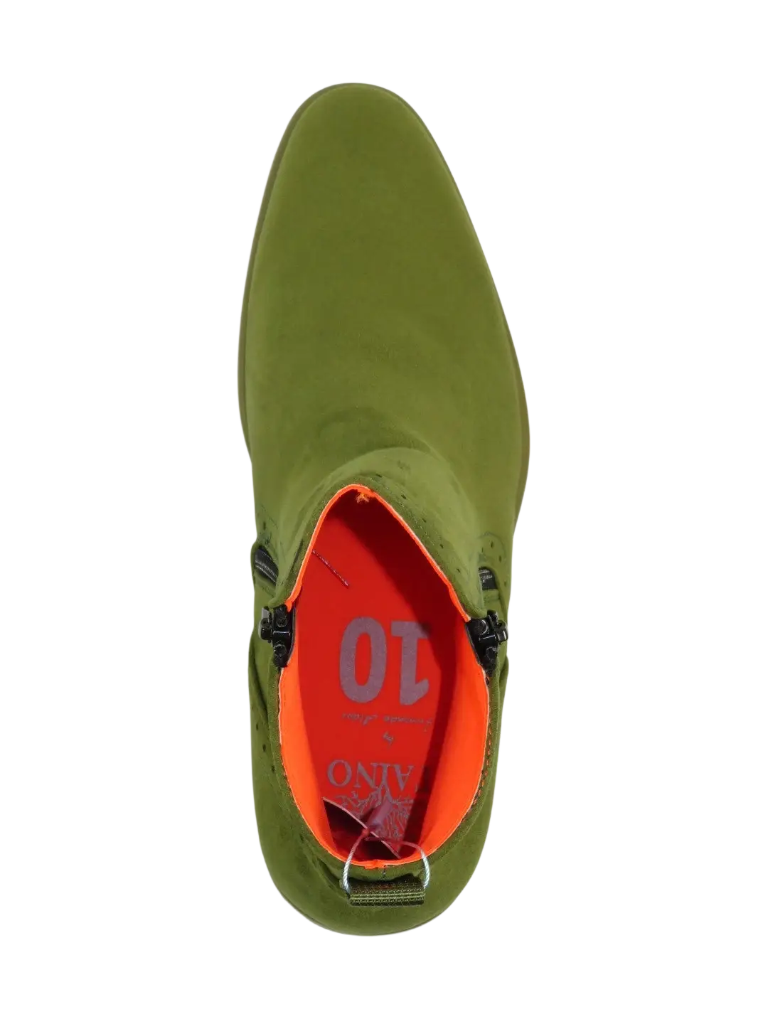 Men TAYNO Chelsea Chukka Micro Suede Comfortable Boot Coupe Lime Green