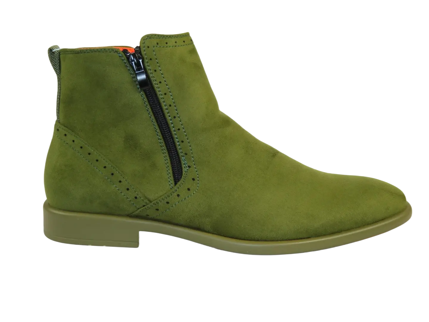Men TAYNO Chelsea Chukka Micro Suede Comfortable Boot Coupe Lime Green