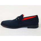 Men's TAYNO Shoes Soft Micro Suede Slip-on Loafer THE CAPRIO S Navy