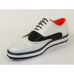 Men's Shoes The Priority L TAYNO Leather Wingtip Dressy Sneaker White/Black