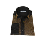 Men CEREMONIA Formal Cotton Shirt Rhinestone Slim Fit Turkey #Tokyo 015 Black