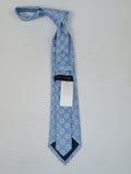 Men's Tommy Hilfiger Tie Classic Woven Silky Feel #Tommy-1 Blue White