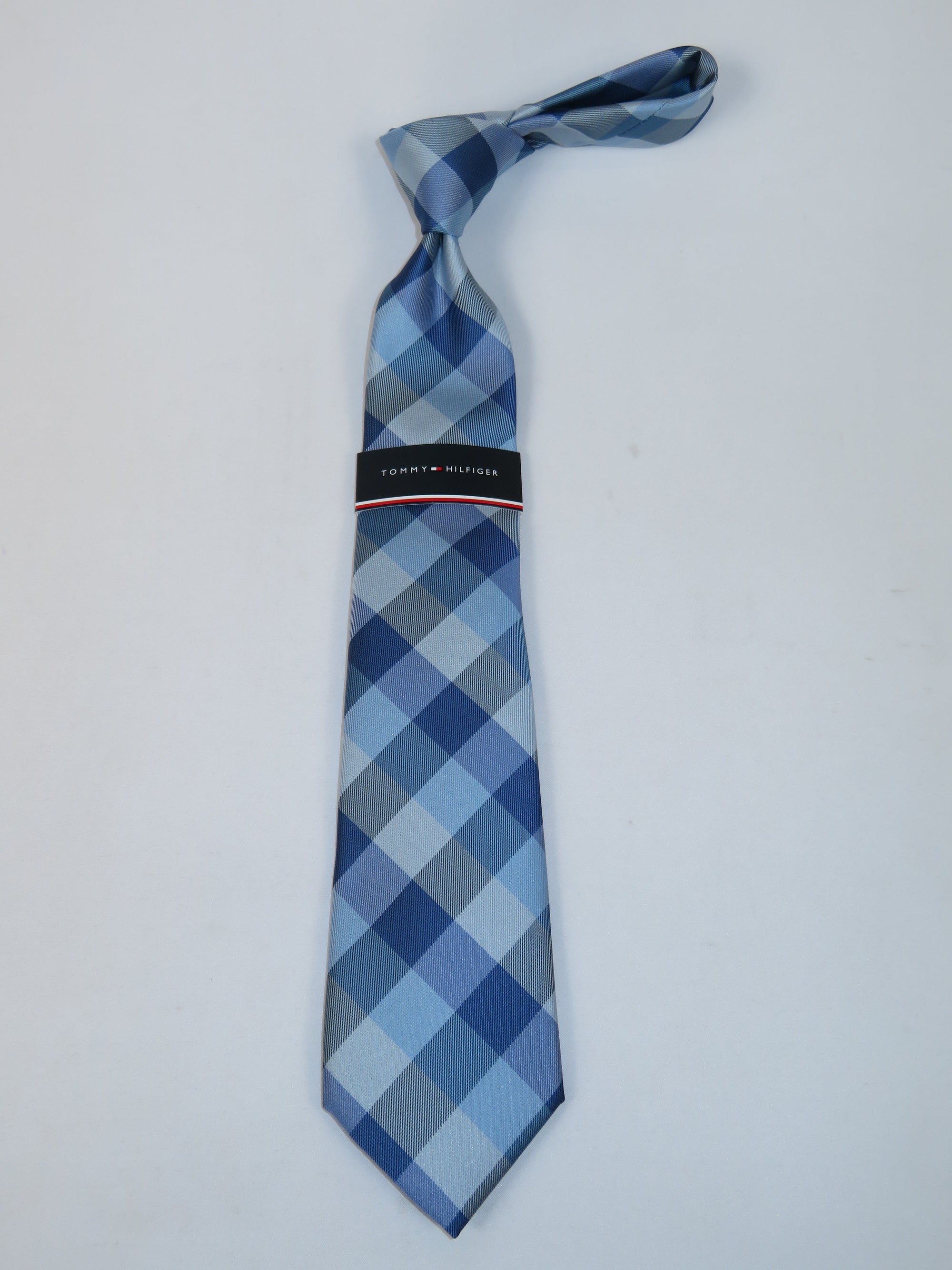 Men's Tommy Hilfiger Tie Classic Woven Silky Feel #Tommy-2 Blue