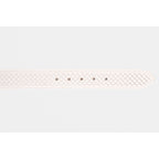 The Layla White Woven Leather Belt