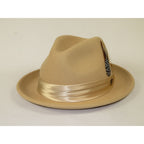 Men Bruno Capelo Dress Hat Australian Wool Crushable Fedora Giovani Un135 Tan