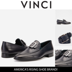 The Astoria Navy Buffalo Leather Men’s Loafer