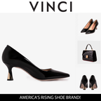 The Brunello Black Patent Leather Pump Women Shoe