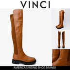 The  Harmony Belle Tan Leather Knee High Women Boot