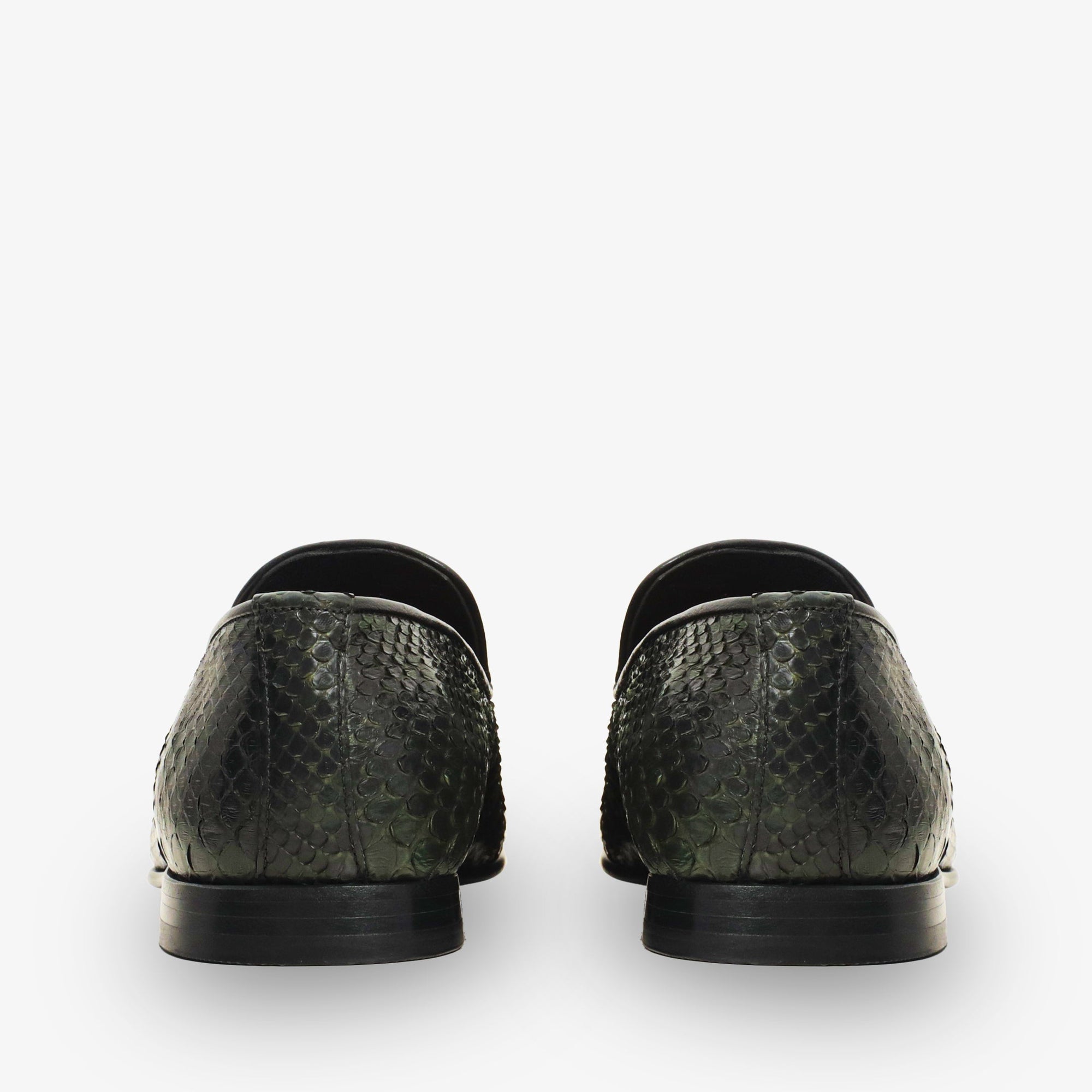 The Bethesda Green Pyhtn Skin Leather Tassel Loafer Men Shoe