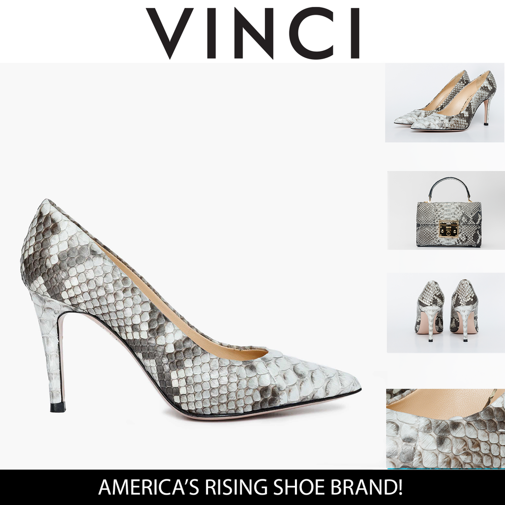 The Queen Natural Snake Leather Pump Women Shoe