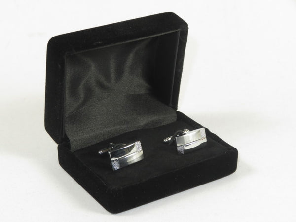 Men J.Valintin Cufflinks by Vitorofolo for French Cuff Shirt V29-40 Silver