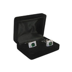 Men J.Valintin Cufflinks by Vitorofolo for French Cuff Shirt V39-61 Green