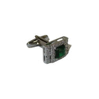 Men J.Valintin Cufflinks by Vitorofolo for French Cuff Shirt V39-61 Green