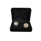 Men J.Valintin Cufflinks With Bold Stones Plated Gold Vito Rofolo V45-2