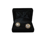 Men J.Valintin Cufflinks With Bold Stones Plated Gold Vito Rofolo V45-2