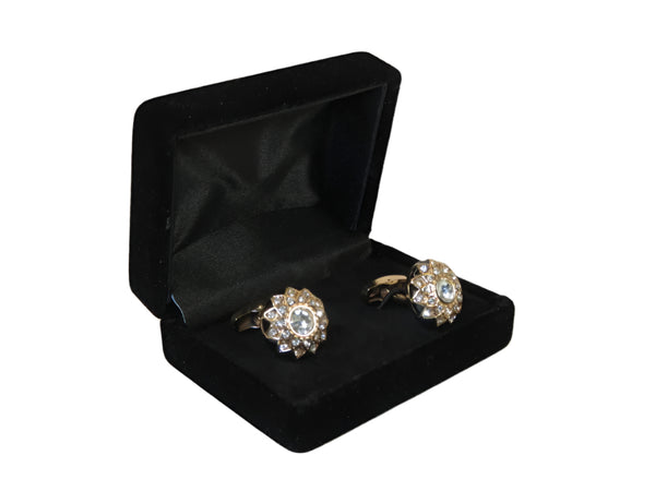 Men J.Valintin Cufflinks With Bold Stones Plated Gold Vito Rofolo V45-2