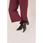 The  Valentina Leather Block Heel Women Boot