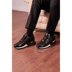 The Empire Black Leather Men Sneaker