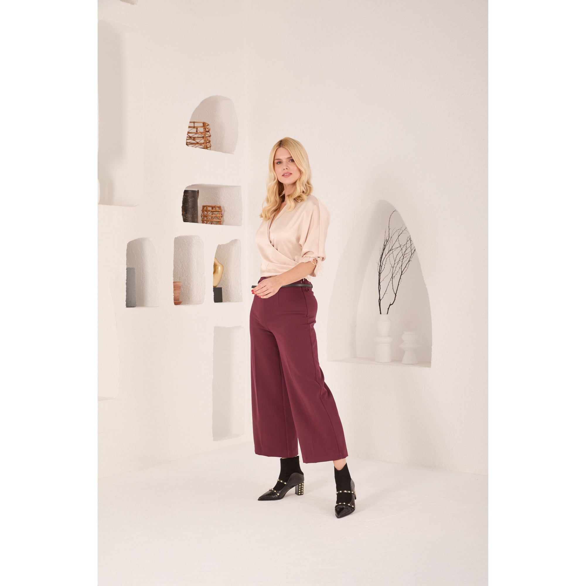 The  Valentina Leather Block Heel Women Boot