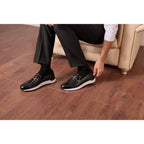The Padova Black Leather Men Sneaker