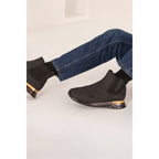 Vinci The Panther Black Leather Men Chelsea Boot