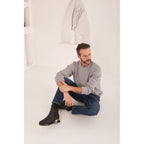 Vinci The Panther Black Leather Men Chelsea Boot