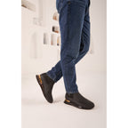 Vinci The Panther Black Leather Men Chelsea Boot