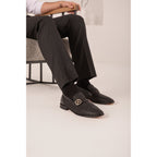 The Monarch Black Leather Men Dress Shoe