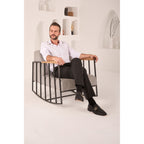 The Monarch Black Leather Men Dress Shoe