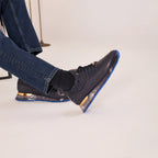 Vinci The Marseille Navy Blue Leather Men Sneaker