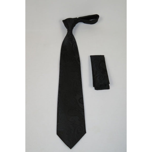 Men's Tie and Hankie Set Soft Microfiber Silky Vito Rofolo by J.Valintin VTR-44