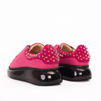 The Venezia Fuchsia Leather Women Sneaker