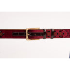The Vicino Burgundy Leather Belt