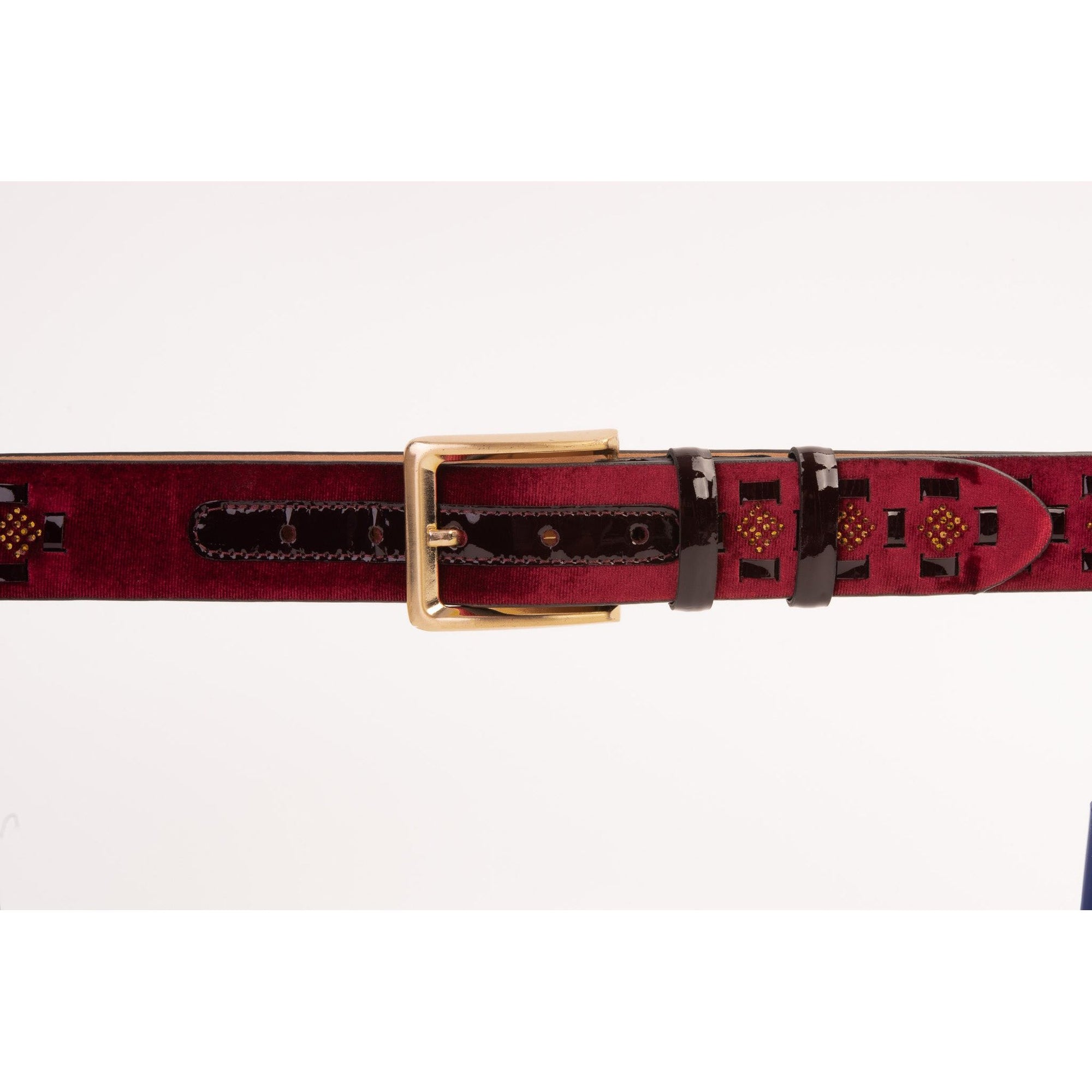 The Vicino Burgundy Leather Belt