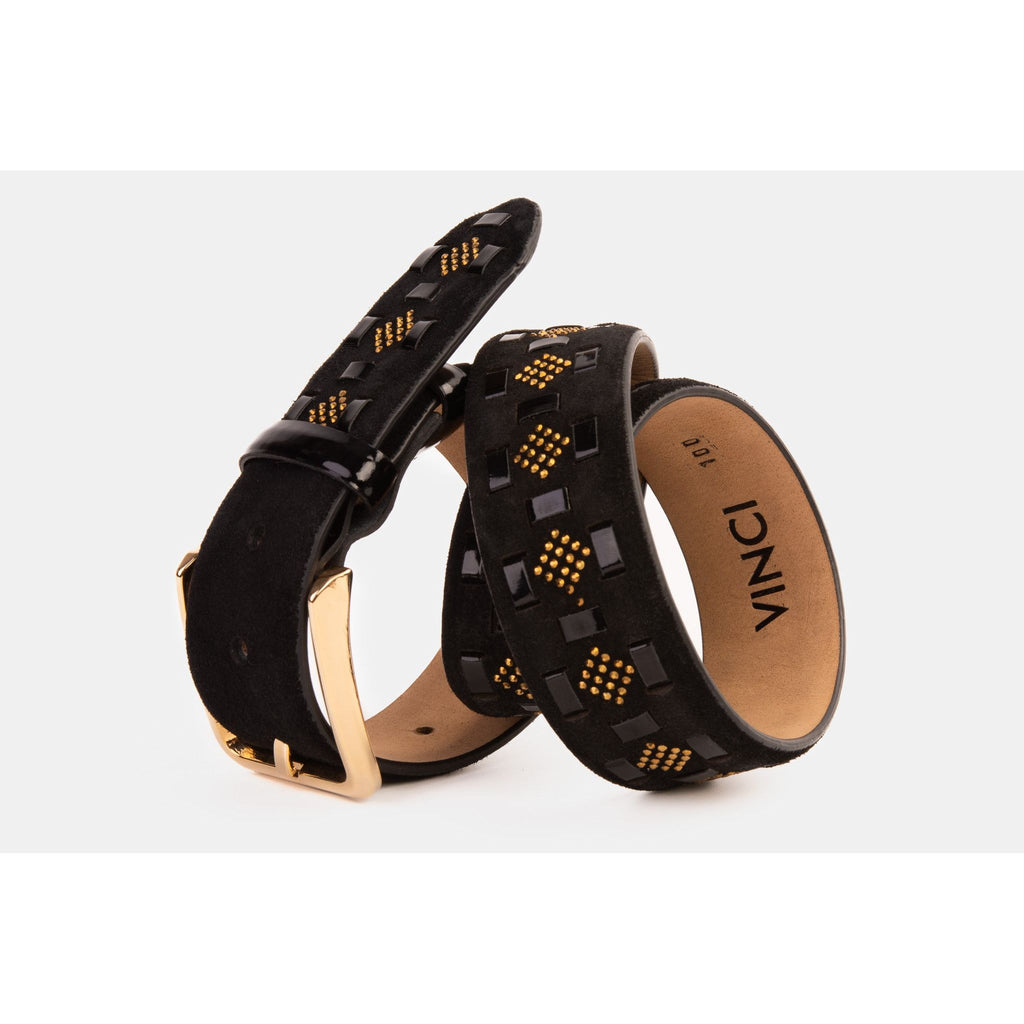 The Vicino Black Leather Belt