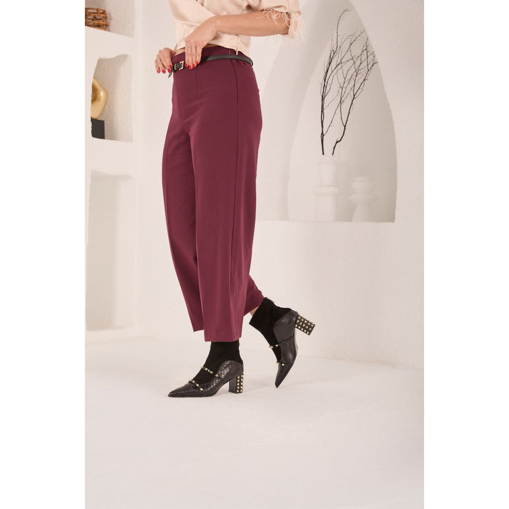The  Valentina Leather Block Heel Women Boot