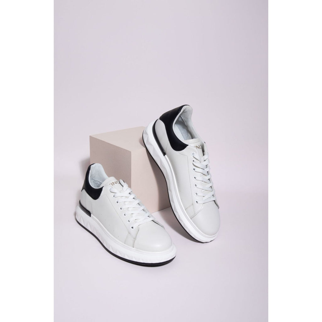 The Linq White Leather Men Sneaker