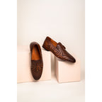 The Meram Brown Leather Tassel Slip-On Loafer Men Shoe