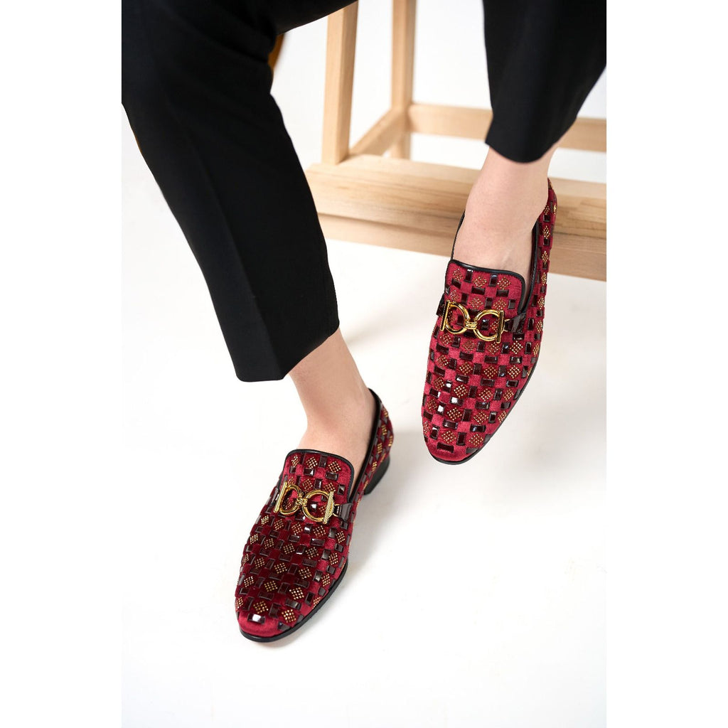 The Vicino Shoe Burgundy Bit Dress Loafer Limited Edition Men Shoe