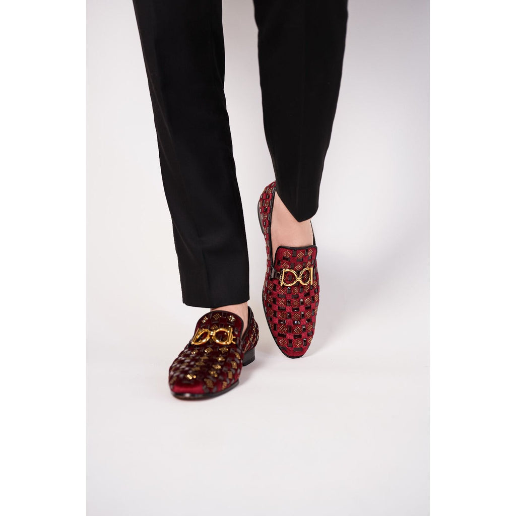The Vicino Shoe Burgundy Bit Dress Loafer Limited Edition Men Shoe