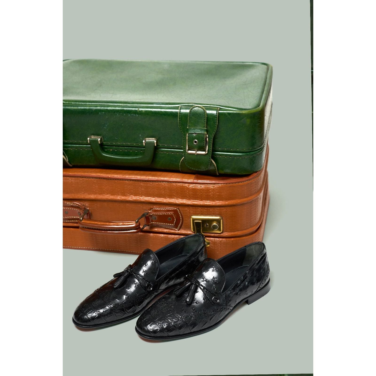 The Istanbul Black Leather Tassel Loafer Men Shoe